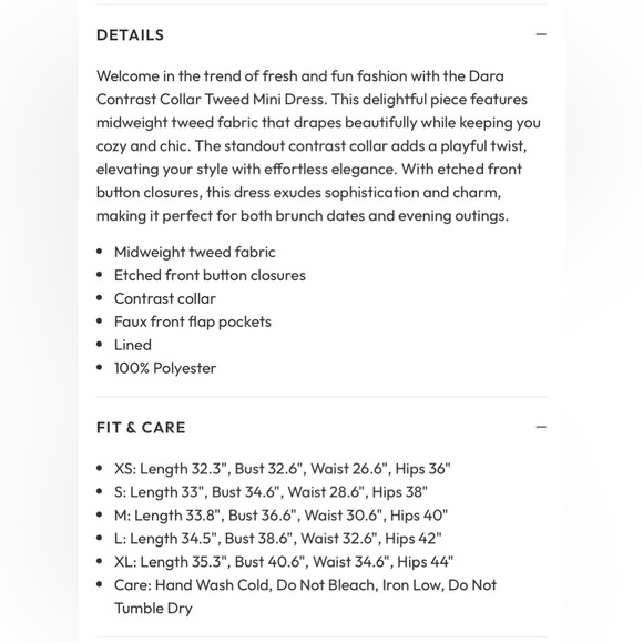 Pink Tweed Button-Up Dress - Picture 5 of 5